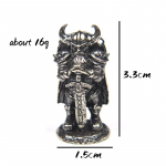 Valge vask viikingi vehkleja kujukesed Miniatuurid metallist messingist soliid lauaarvuti kaunistused k&auml;sit&ouml;&ouml;kaunistustarvikud m&auml;nguasi antiikne h&otilde;bedane v&auml;rv