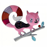 Blucome armas orav pross multifilmi looma&otilde;li tilkumise n&ouml;&ouml;pn&otilde;elad naisele mehele &uuml;likonnakott Hijab pins kingitused kollane