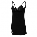 &Ouml;&ouml;kleit, varrukateta mini &ouml;&ouml;s&auml;rk, suurep&auml;rane reguleeritavate rihmadega naiskleit magamiseks S punane