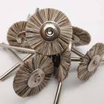 10 tk/kott 2,35 mm poleerimisharja ratas hambaravi laboratooriumi valge kitse ja hobusej&otilde;hvi seguga p&ouml;&ouml;rlevad t&ouml;&ouml;riistad madala kiirusega HP vars