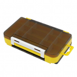 Kahepoolne Bait Box Lures Organizer kalastustarvete konteiner kollane