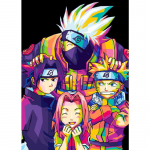 5D DIY teemantmaaling Jaapani anime ninja teemanttikandid ristpistes t&auml;ispistes kivimosaiigiga kodukaunistus Round 20x30cm