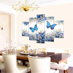 Huacani DIY t&auml;isruudu teemantmaaling liblikas mitme pildiga kombineeritud tikandid ristpistes mosaiikkaunistusega kingitus 5 tk/komplekt 2035x2 2045x2 2055