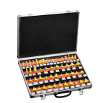 35 tk 1/4-tollise 6,35 mm varrega ruuteri otsakukomplekt karbiidist Professionaalsed puidut&ouml;&ouml;tlemise l&otilde;ikeriistad graveerimine freesimine Pack of 1 kollane