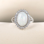 Bella Box Fashion Opaals&otilde;rmused Naistele Pulmatseremoonia Peo Moeaksessuaarid Kvaliteetsed Naiste S&otilde;rmused Statement Ehted 6 valge