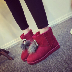 Uued s&uuml;gis- ja talvised naiste lumesaapad pluss sametist paksendatud koolit&uuml;druku soojad saapad 35