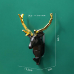 Loominguline Punch-free Antler konks K&ouml;&ouml;k seinahoidla konks uks tagumine riidekonks Vannitoa tarvikud valge