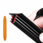 SEAMETAL auto armatuurlaua tihendusriba m&uuml;ra heliisolatsioon kummiribad auto salongi kaitseribad auto esiakna tihendi tarvikud 1pc must