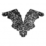 Premium Hollow Out Easy to Use Lace Applique Exquisite Elegant Anti-deformed Neckline Crafts Gift valge