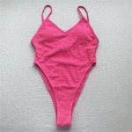 Seksikas 3 v&auml;rvi kortsus kortsus seljata k&otilde;rge l&otilde;ikega &uuml;hes t&uuml;kis ujumistrikoo Naiste ujumisriided Naistele polsterdatud supelkost&uuml;&uuml;m ujumine S must