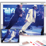 5D DIY World Superstaar Michael Jackson Ristpistes Rhinestones Teemantjoonistus Tikand Mosaiik Kodukaunistus Full Round 20X30CM