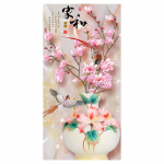 3D abstraktne lilleline l&otilde;uend maalimine stereoskoopilised lilled seinakunsti plakatid ja tr&uuml;kised Quadro seinakunstipilt Kodukaunistus Hiina elemendid 20x40cm