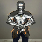 Armor kost&uuml;&uuml;m WAR keha&uuml;likond keskaegsest kandvast Knight Crusader Full (Teras)