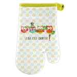 Les Tr&eacute;sors De Lily [A2430] &ndash; mitmev&auml;rviline valge k&ouml;&ouml;gikinnas  Chouettes  (orgaaniline on suurep&auml;rane! ) - 28x14 cm mitmev&auml;rviline