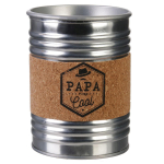 Les Tr&eacute;sors De Lily [R2869] &ndash; h&otilde;bedase metalliga s&auml;ilinud l&otilde;hnak&uuml;&uuml;nal 'Papa' (Isa nii lahe) - 10x7 cm (valge muskus) h&otilde;be