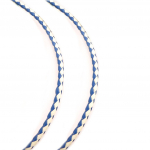 Les Tr&eacute;sors De Lily [R4047] - punutud terasn&ouml;&ouml;r  Nahk  sinine ja valge - 45 cm 4 mm sinine