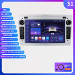 Hizpo Carplay 4G-LTE 8Core 2Din Android autoraadio GPS Opel Astra HJ Vectra Vauxhall Antara Zafira Corsa CD Vivaro Meriva Veda AutoRadio HeadUnit jaoks S1 3G 32G Silver
