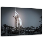 L&otilde;uenditr&uuml;kk Dubai Hotel Burj al Arab 60x40 valge/must