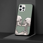 Grim Reaper Skull Skeleti &uuml;mbris Apple Iphone 14 11 13 12 Pro Max Xr 7 8 +Se 2020 Xs 6 6s Plus 5 5s must silikoonist telefoni kate iPhone 14 Pro