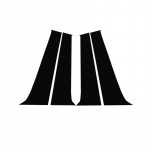 Auto samba postid Skoda Octavia Mk2 jaoks (1Z) 2005-2011 2012 2013 l&auml;ikivad mustad ukseakna &auml;&auml;riste kleebised Auto stiilitarvikud must