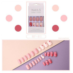 Uus v&auml;ike v&auml;rske manik&uuml;&uuml;riplaaster Wear Nail Fake Nails Net Red Temperament manik&uuml;&uuml;ri t&uuml;kk k&uuml;&uuml;nte plaastri k&uuml;&uuml;net&uuml;kk HTBE YSXX H1