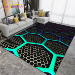 Moodne geomeetriline tr&uuml;kitud ala vaip, suur, elutoa magamistoa vaip, k&ouml;&ouml;gi-vannitoa sissep&auml;&auml;su uksematid, libisemiskindlad p&otilde;randamatid 100x150cm