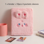 Kawaii Fluffy Cat Bear A5 fotokaardi k&ouml;itja Koguge Book Shelli fotokaardihoidja fotokaardi albumi kirjatarbed
