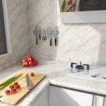 60cm * 1M/3M/5M/k&ouml;&ouml;k veekindel, &otilde;likindel, tulekindel, paksendatud marmorist tapeet, seina niiskuskindel, isekleepuv seinakleebis 60cm*5m