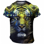 Meeste T-s&auml;rk 3D Tiger Print Tees Suured topid Suvine vabaaja meeste loomade mustriga T-s&auml;rk T&auml;navar&otilde;ivad Kiiresti kuivavad moer&otilde;ivad S