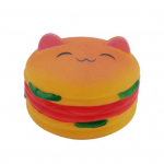 Lemmiklooma n&auml;rimism&auml;nguasi multifilm Hamburgeri kujuga hammustuskindel k&otilde;rge elastsusega &auml;revust leevendav hammaste puhastamine pehme kollane