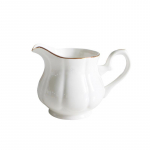 Parimad kohvi valmistamise tarvikud T&ouml;&ouml;riistad Valge k&otilde;rvitsa keraamika suhkrukauss kaanega Gold Line piimakann kaste Koorepott kommipurk Milk Jug