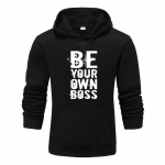 S&uuml;gis ja Talv Uus Personaliseeritud ole iseenda boss Tr&uuml;kiga R&otilde;ivad Meestele ja Naistele Kapuutsiga Pusa Armastajatele Pullover Jooksmiseks Spordi Kapuutsiga Pusa S must