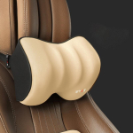 Autojuhi padja ruum m&auml;luvaht auto nimmetugi seljatugi autoistme kaelapadi pestav auto padja padi headrest-bg beige