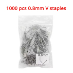 1000 tk auto kaitseraua kere plastikust klammerdaja remondikomplekt naelte keevitamiseks 0,6 mm plastist keevitaja S Wave klambrite jootmiseks 0.6mm wave style