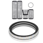 Bling Bling Rhinestones Crystal Car Steering Wheel Cover Auto Accessories kits Car Styling for crystal car set gray