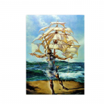 S&uuml;rrealist Salvador Dali kuulus maal Abstraktne seinakunst, l&otilde;uend Plakatid ja v&auml;ljatr&uuml;kid elutoa kodu kaunistamiseks 70X100cm No Frame