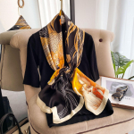 Kvaliteetsed luksuslikud siidist sallid peapael Sallid kaelasall naistele kett siidist sall naiste dekoratiivne sall 110-110cm