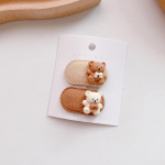 2 tk/komplekt Korea Armas Kawaii Karu Beebi T&uuml;drukute Juukseklambrid Juuksepael Peapael Juuksen&otilde;elad Lapsele Lastele V&auml;ikelapse Aksessuaarid