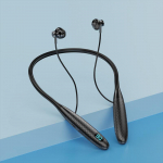 VAORLO 9D HiFi stereo Bluetooth k&otilde;rvaklapid kaelarihmaga k&otilde;rvaklapid Super bass mikrofoniga suure mahutavusega k&otilde;rvaklapid 96 tundi muusikat must