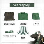 Anime BLEACH Urahara Kisuke Cosplay Halloweeni karnevalipidu meeste naiste mustad kimonop&uuml;ksid riided L-(Costume+Hat) black