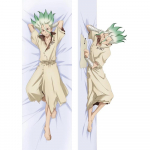 2WAY/WT Anime Dakimakura Dr STONE Ishigami Senkuu Cosplay padjap&uuml;&uuml;r kahele k&uuml;ljele tr&uuml;kitud pika keha kallistav padjakate virsikunahast 40x120cm Peach Skin