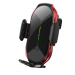 Universaalne magnetiline kiirlaadimishoidik telefonidele Automaatne kinnitus Qi juhtmevaba laadija kinnitus as picture punane