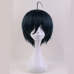 Anime Danganronpa V3: Killing Harmony Saihara Shuichi l&uuml;hike parukas Cosplay kost&uuml;&uuml;m Dangan Ronpa kuumakindlad juuksed meeste parukad