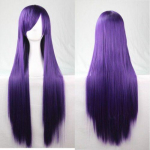 Naiste 80 cm pikad sirged parukad Mood Cosplay kost&uuml;&uuml;m Anime Hair Party Full Parukad