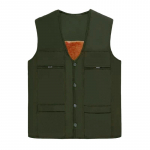 2023. aasta s&uuml;gis/talv uus meeste puuvillane vest soe mantel XL must