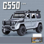 1/24 Scale Benz G550 Diecast automudeli m&auml;nguasi, tagasit&otilde;mmatav m&auml;nguasi koos heli ja valgusega lastele V&auml;ikelaste poiste t&uuml;drukute kingituste kollektsioon 1/24-20x10x10cm h&otilde;be