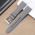 Pehme kaarliidesega silikoonist kellarihm 18 20 22 mm veekindel kummist rihm meestele, naistele, universaalne k&auml;ev&otilde;ru hall roheline 18mm hall v&auml;rv