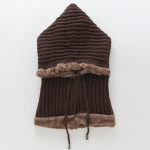 &Uuml;hev&auml;rvilised triibulised silmkoelised m&uuml;tsid naistele Talvine l&auml;ikiv m&uuml;ts Soe kootud m&uuml;ts Moekas pendelr&auml;nde stiilis jalgrattam&uuml;ts Uniform size khaki