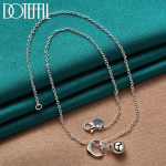 Romantiline s&uuml;damega kaelakee, h&otilde;bedane kingitus, kaunid ehted 45cm