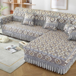 Diivanipadi Elegantne Mugav Four Seasons Lace Jacquard Libisemiskindel diivanikatte r&auml;tik 45*45 hall